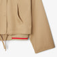 Oversized Polo Collar Twill Jacket-BF9802