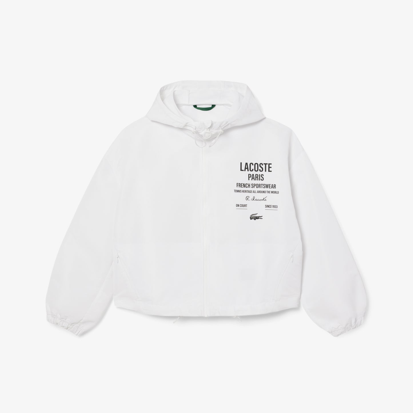 Cropped Zip-Up Hooded Jacket-BF9824