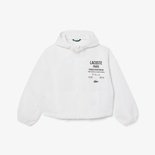 Cropped Zip-Up Hooded Jacket-BF9824