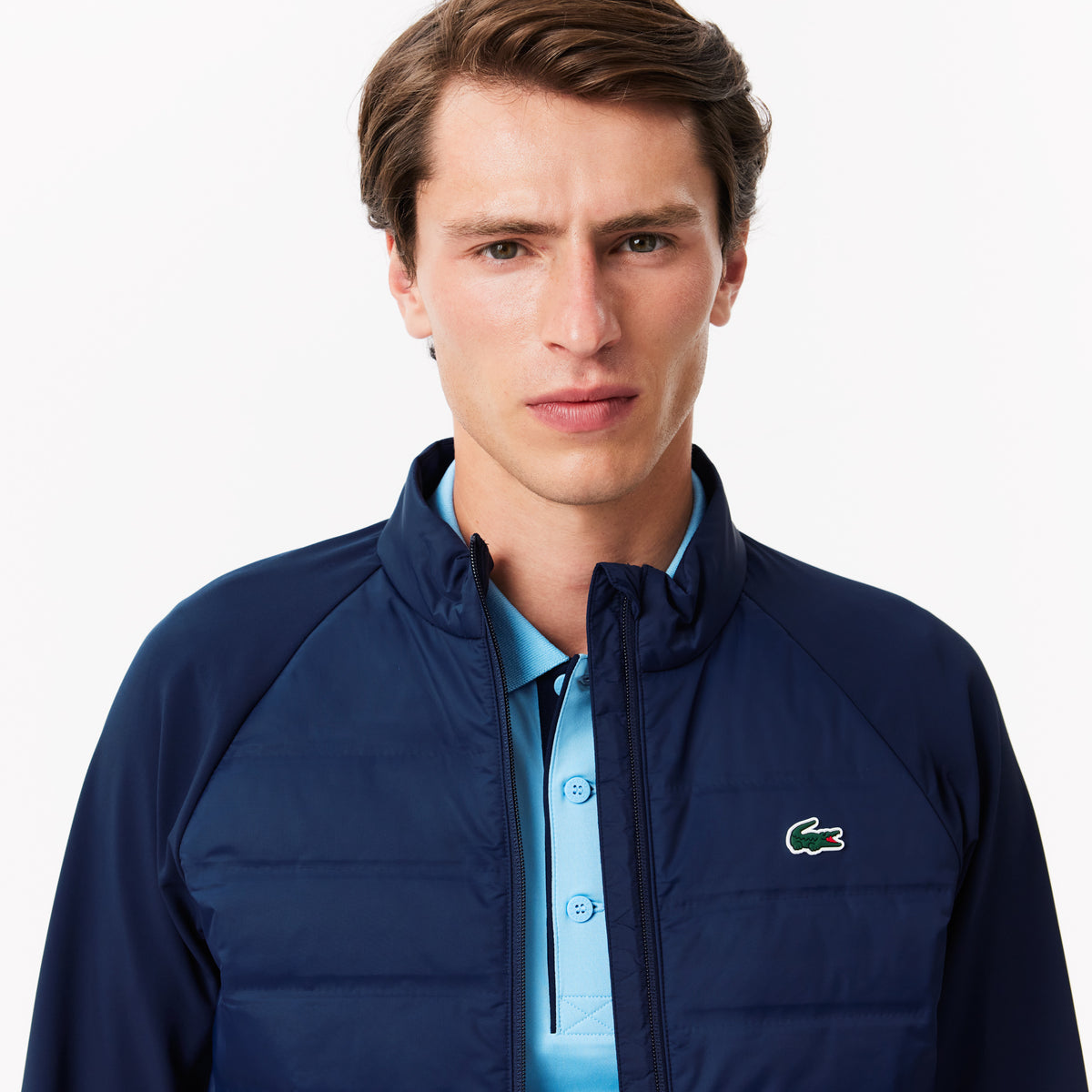 High Neck Quilted Golf Jacket-BH2638
