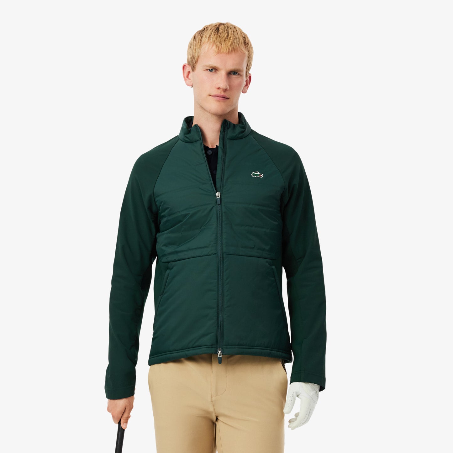 High Neck Quilted Golf Jacket-BH2638