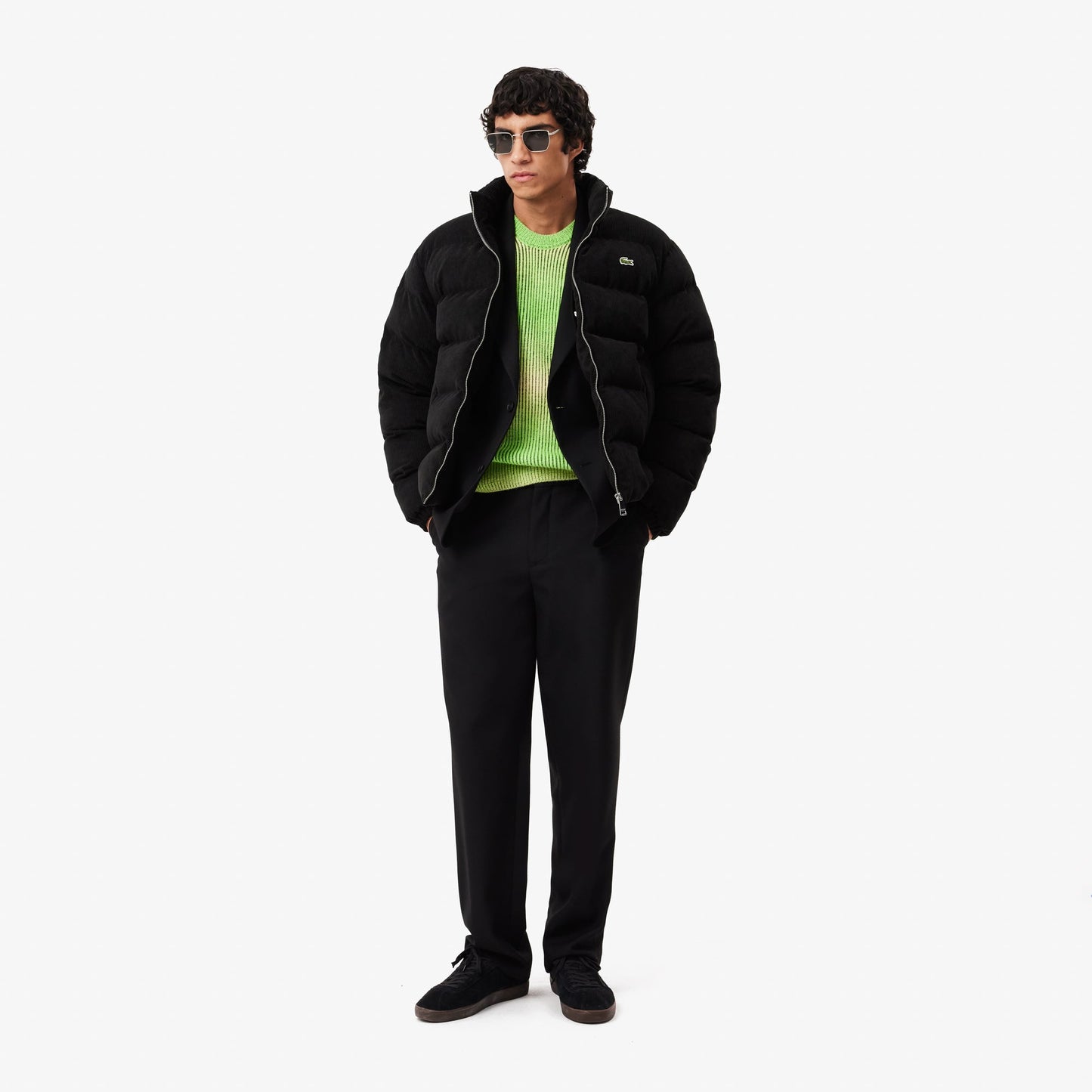 Quilted Velour Puffed Jacket-BH2890