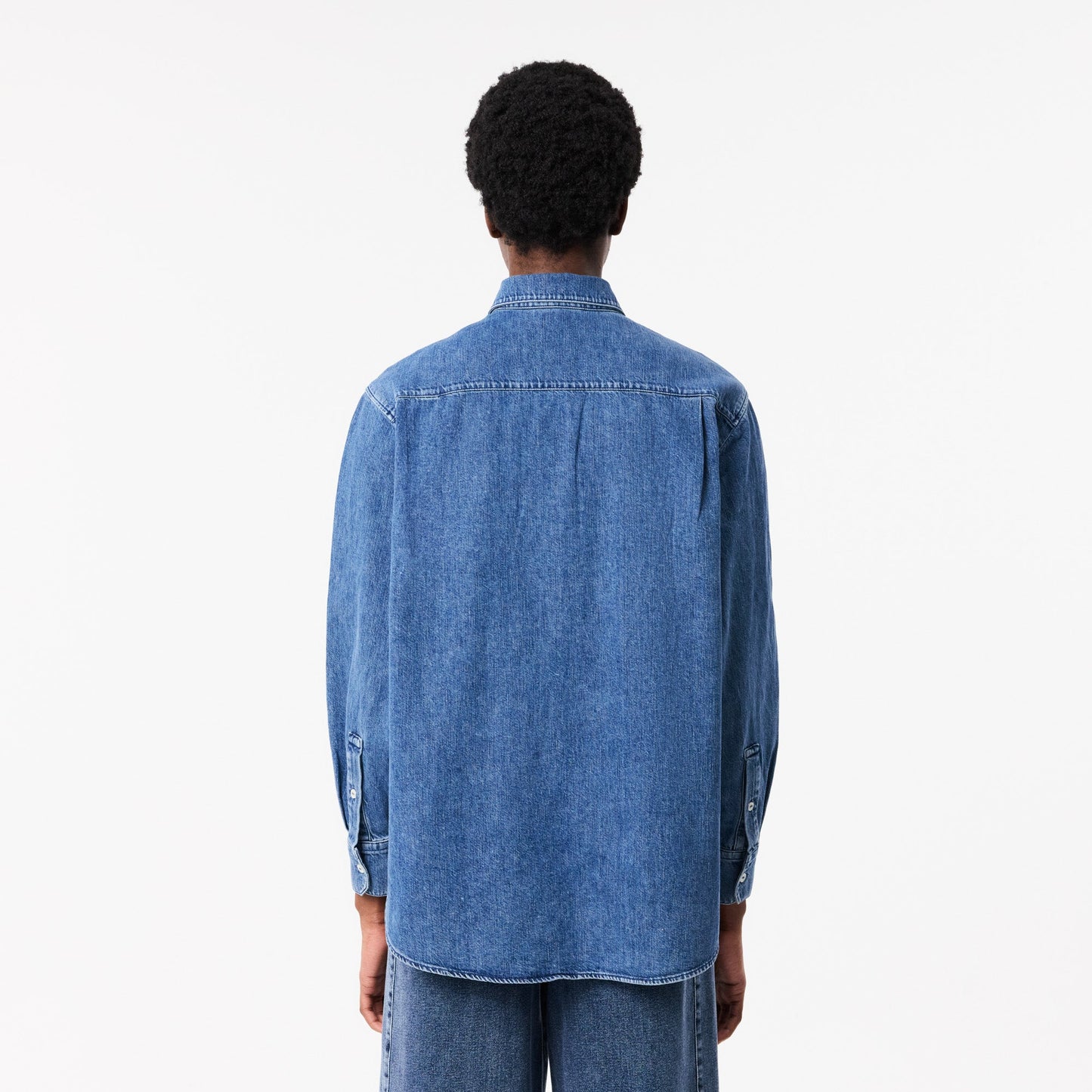 Oversized Denim Breast Pocket Shirt - CF0036