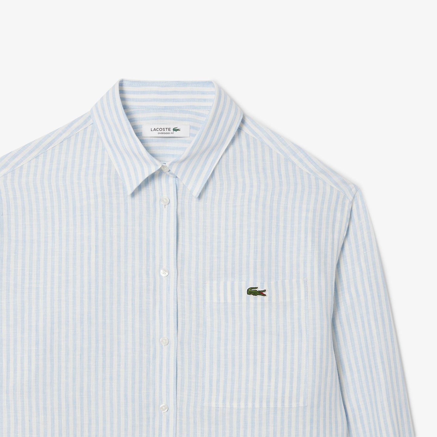 Oversized Striped Linen Shirt-CF0054
