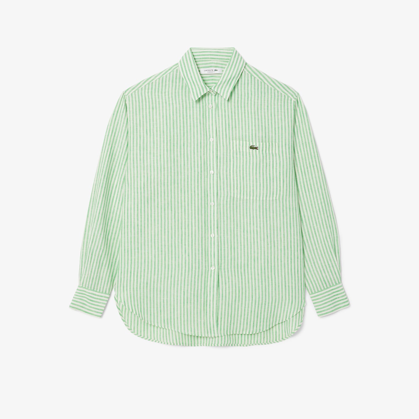 Oversized Striped Linen Shirt-CF0054