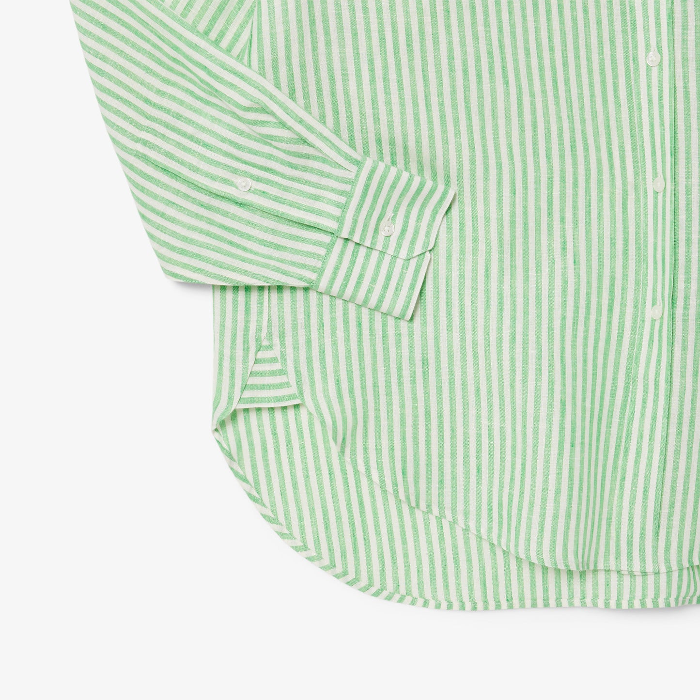 Oversized Striped Linen Shirt-CF0054