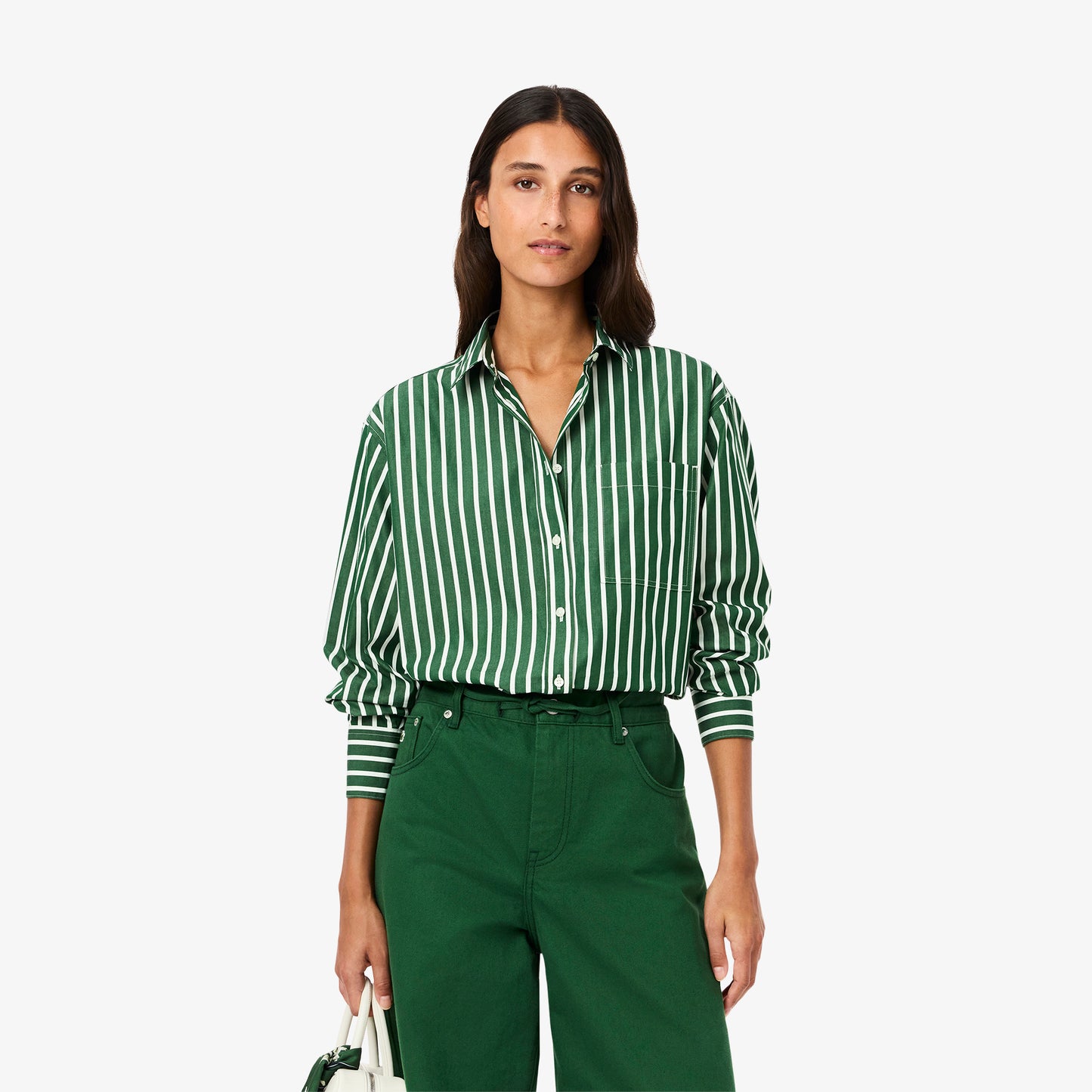 Oversized Cotton Poplin Shirt-CF0215