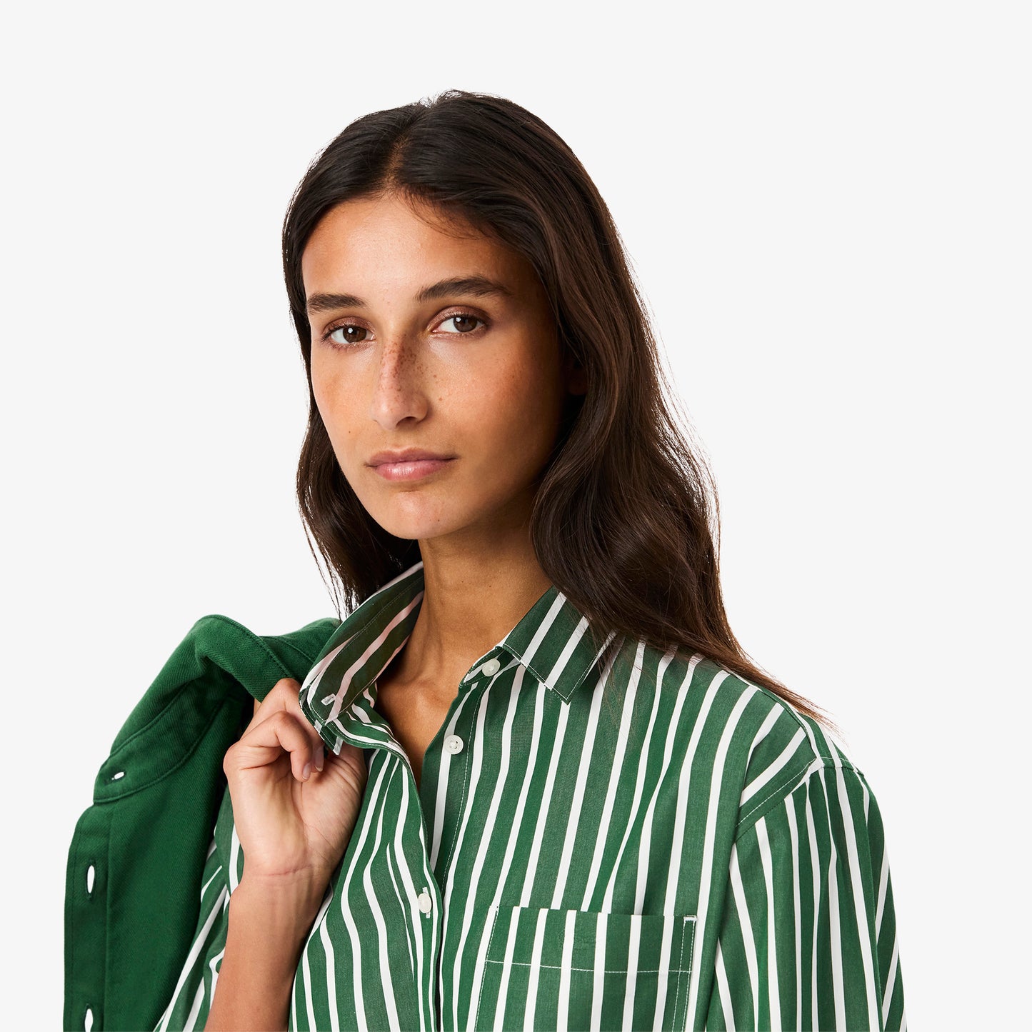 Oversized Cotton Poplin Shirt-CF0215
