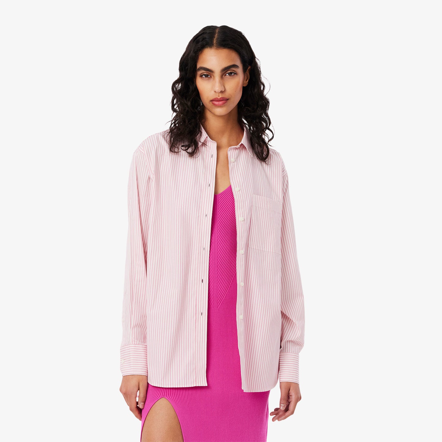 Oversized Cotton Poplin Shirt-CF0215