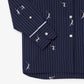 Oversized Shirt with Jacquard Motifs-CF0586