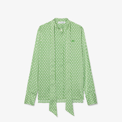 Regular Fit Removable Tie Collar Shirt-CF2626