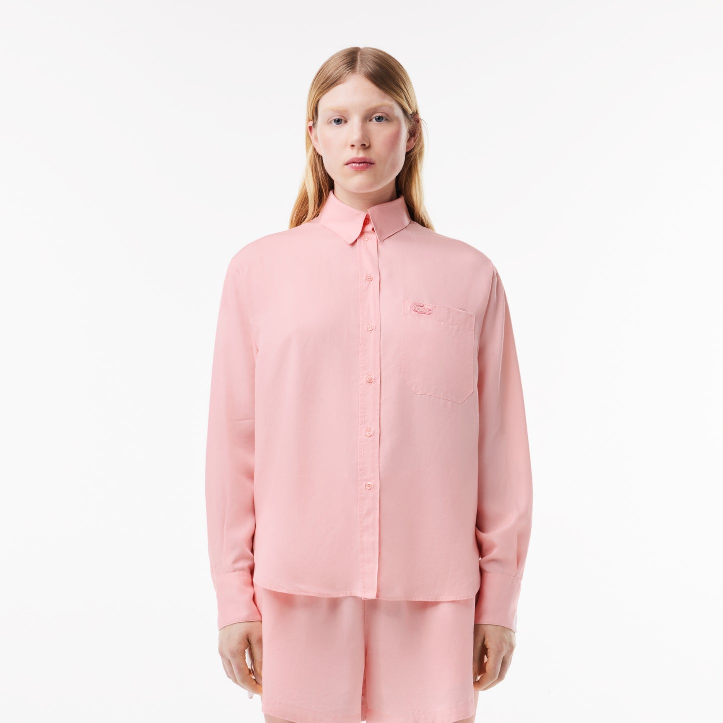 Flowing, Oversized Lyocell Shirt - CF3404