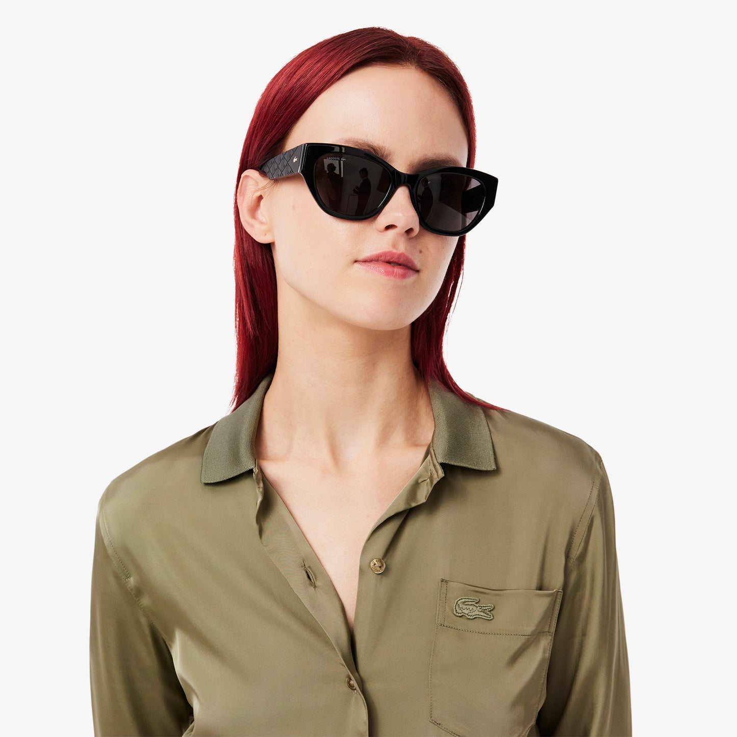 Slim Fit Fluid Ribbed Collar Shirt-CF3885