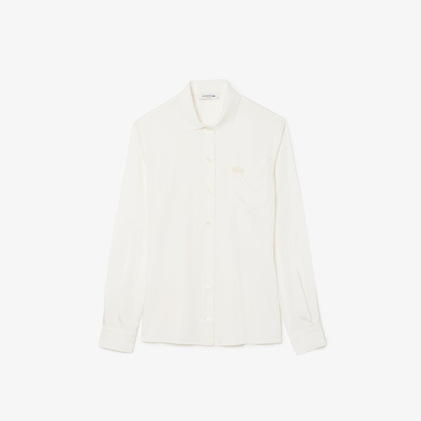 Slim Fit Fluid Ribbed Collar Shirt-CF3885