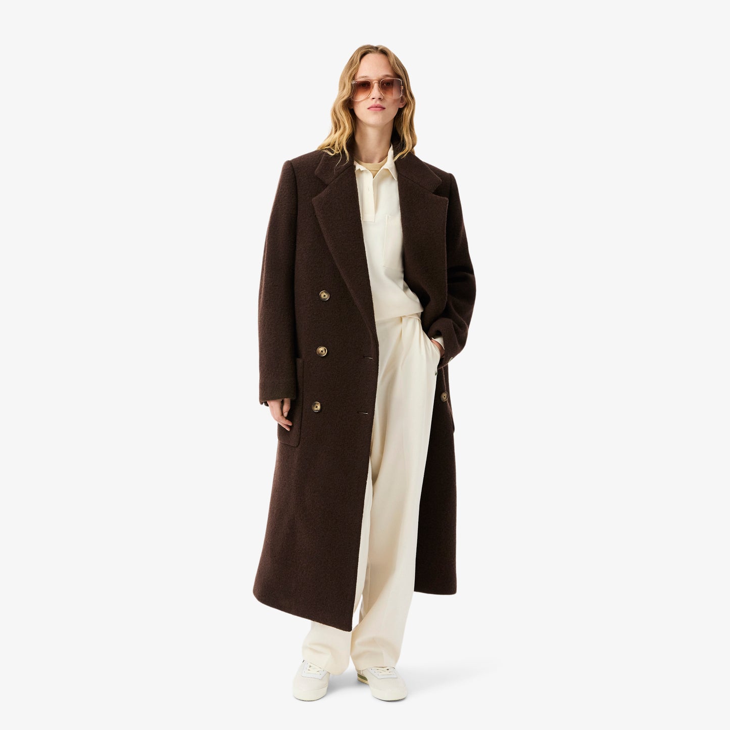 Oversized Polo Style Flannel Shirt - CF5440