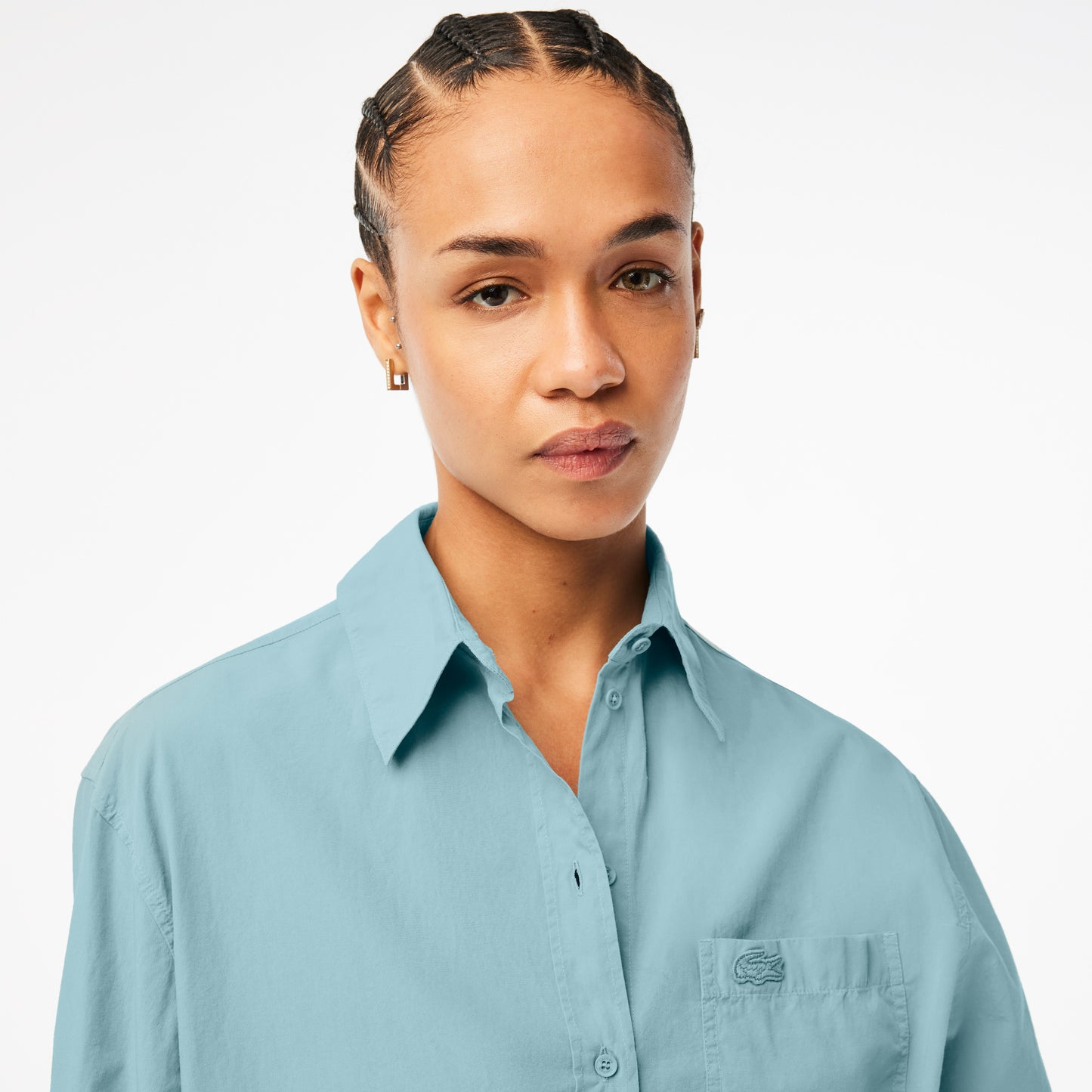 Women’s Lacoste Oversize Cotton Poplin Shirt  - CF5891