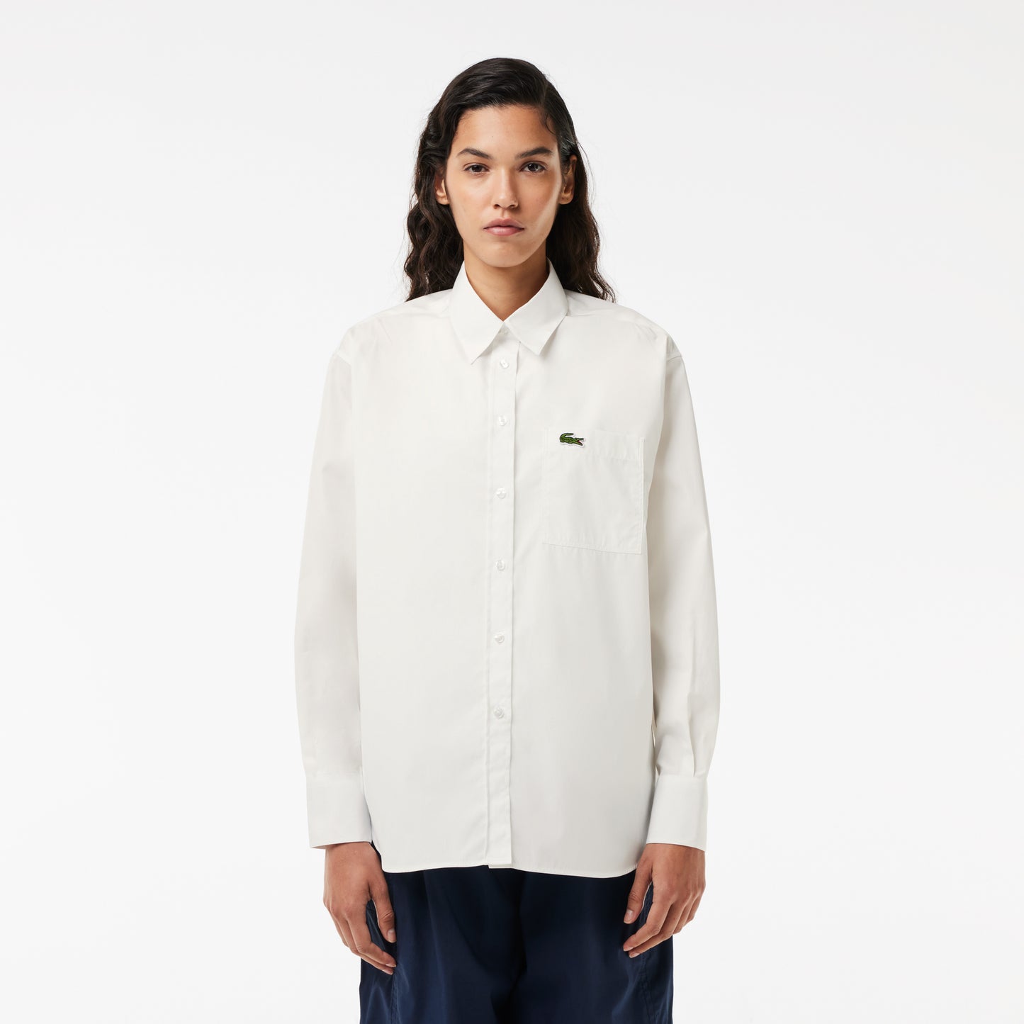 Oversized Fit Cotton Poplin Shirt - CF7706