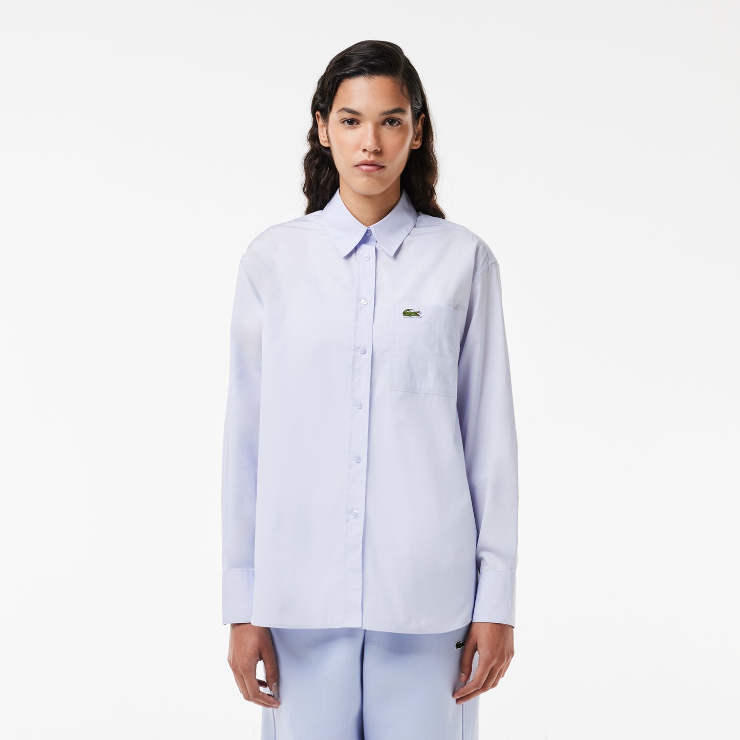 Oversized Fit Cotton Poplin Shirt - CF7706