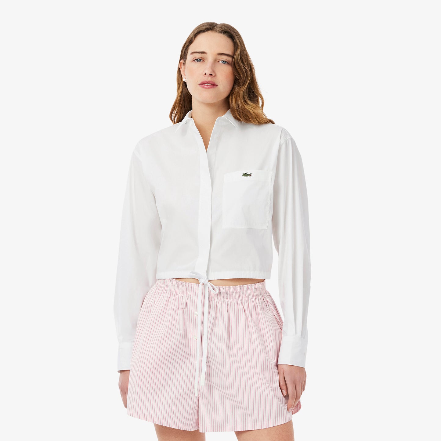 Oversized Adjustable Poplin Shirt-CF9844