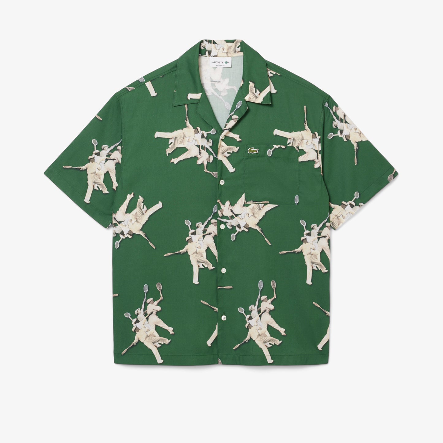 Relaxed Fit Rene Lacoste Print Shirt-CH0113