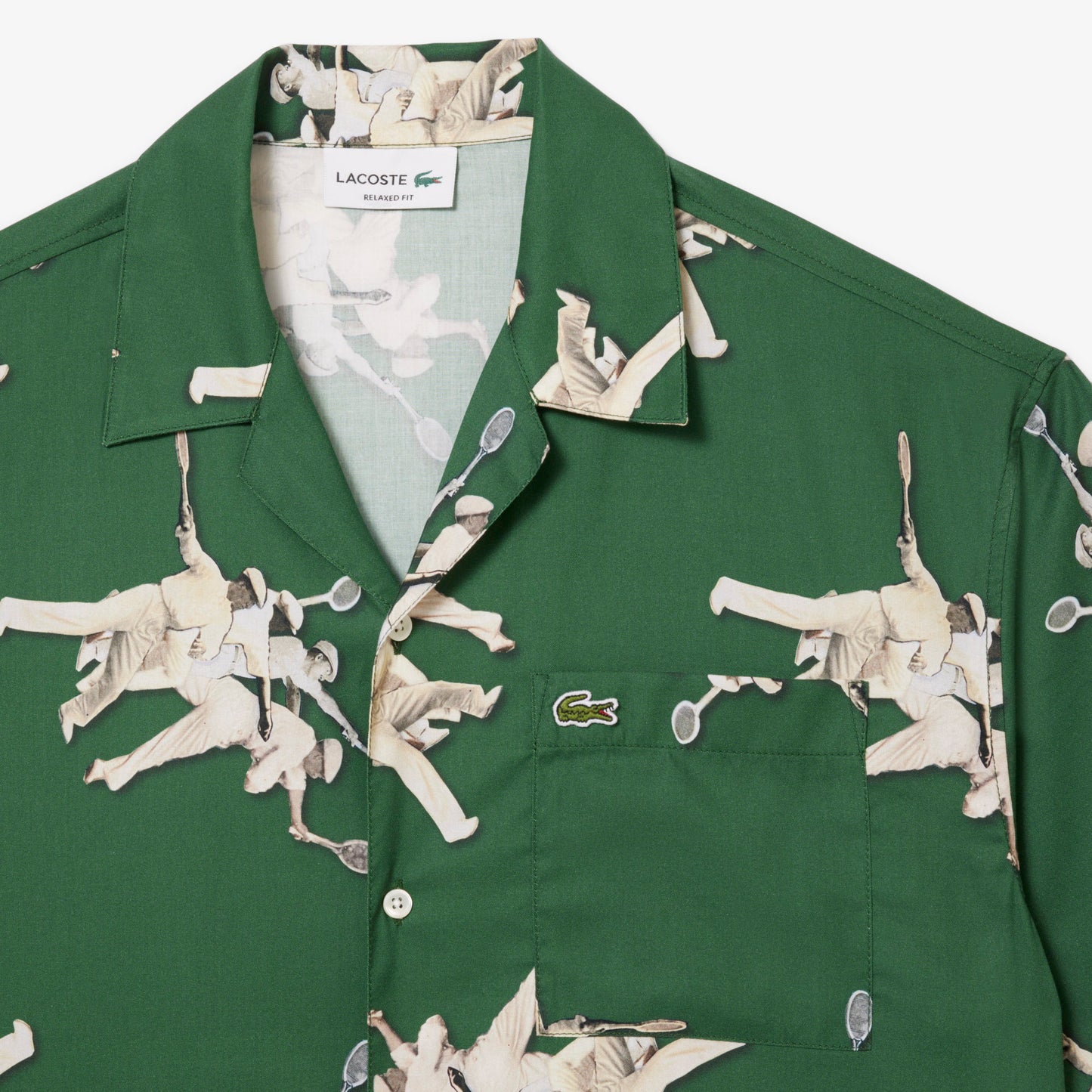 Relaxed Fit Rene Lacoste Print Shirt-CH0113