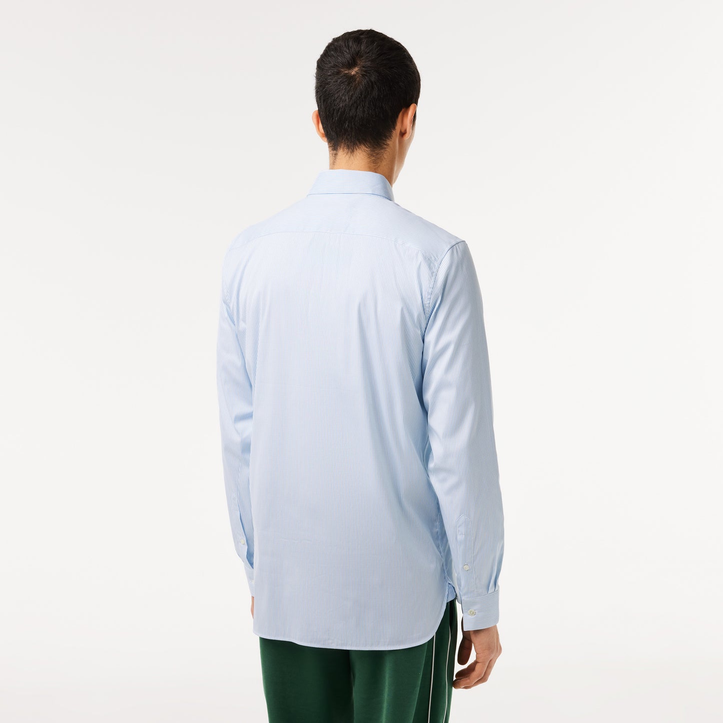 Men's Lacoste Slim Fit Check Stretch Poplin Shirt - CH0205