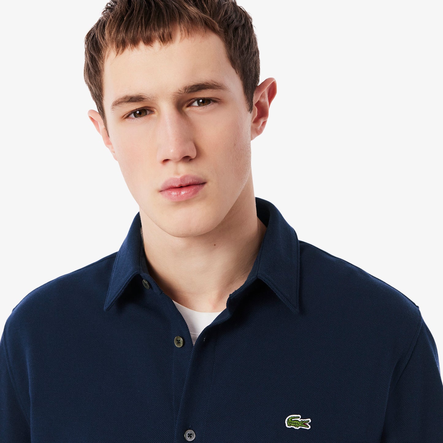 Slim Fit Cotton Pique Shirt-CH0214