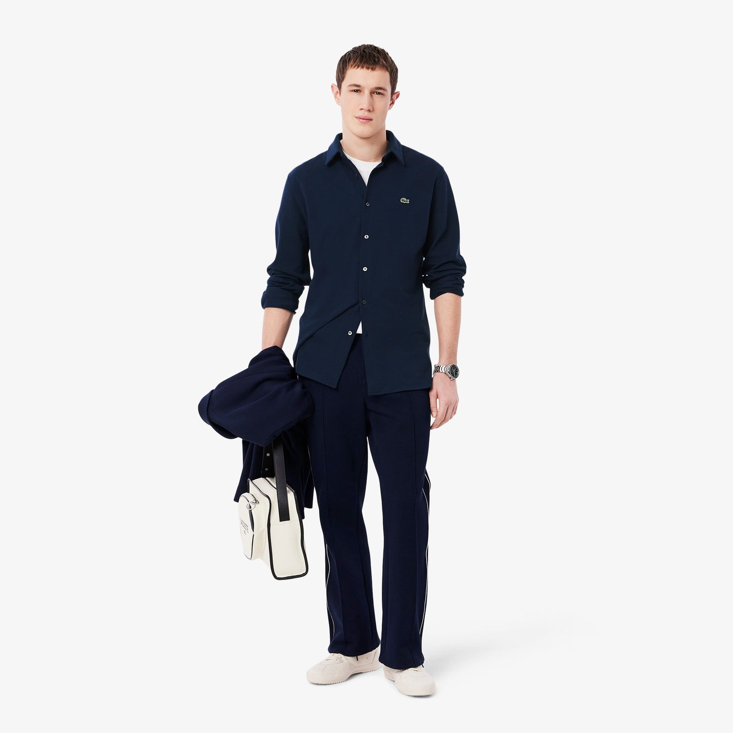 Slim Fit Cotton Pique Shirt-CH0214