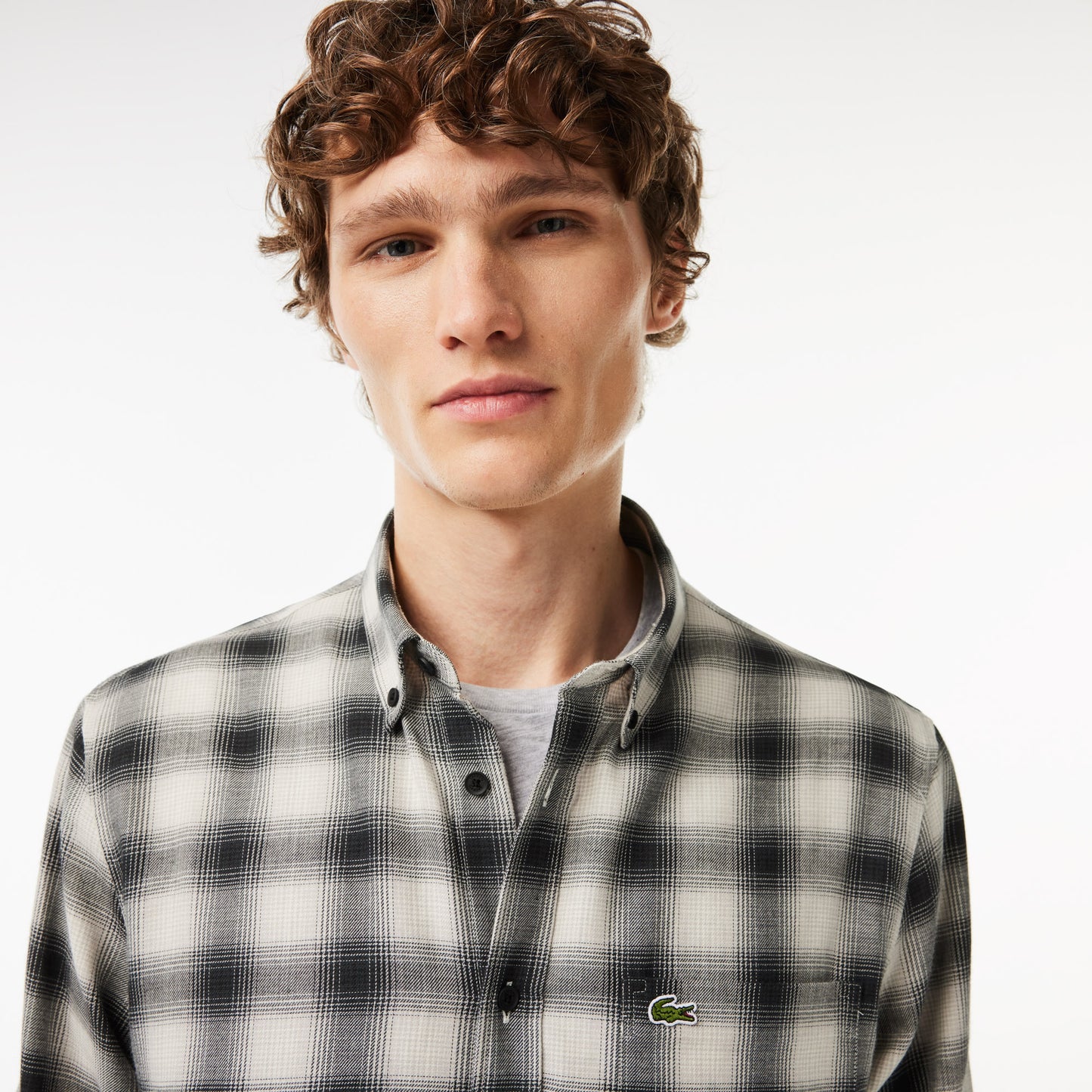 Regular Fit Wool and Cotton Flannel Shirt-CH1868