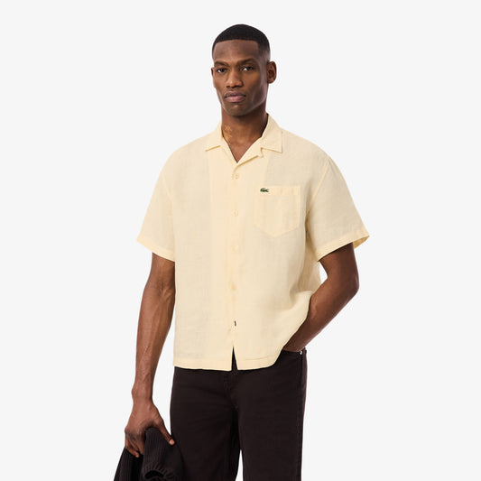 Relaxed Fit Linen Shirt-CH2339