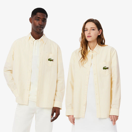 Relaxed Fit Striped Oxford Shirt-CH2499