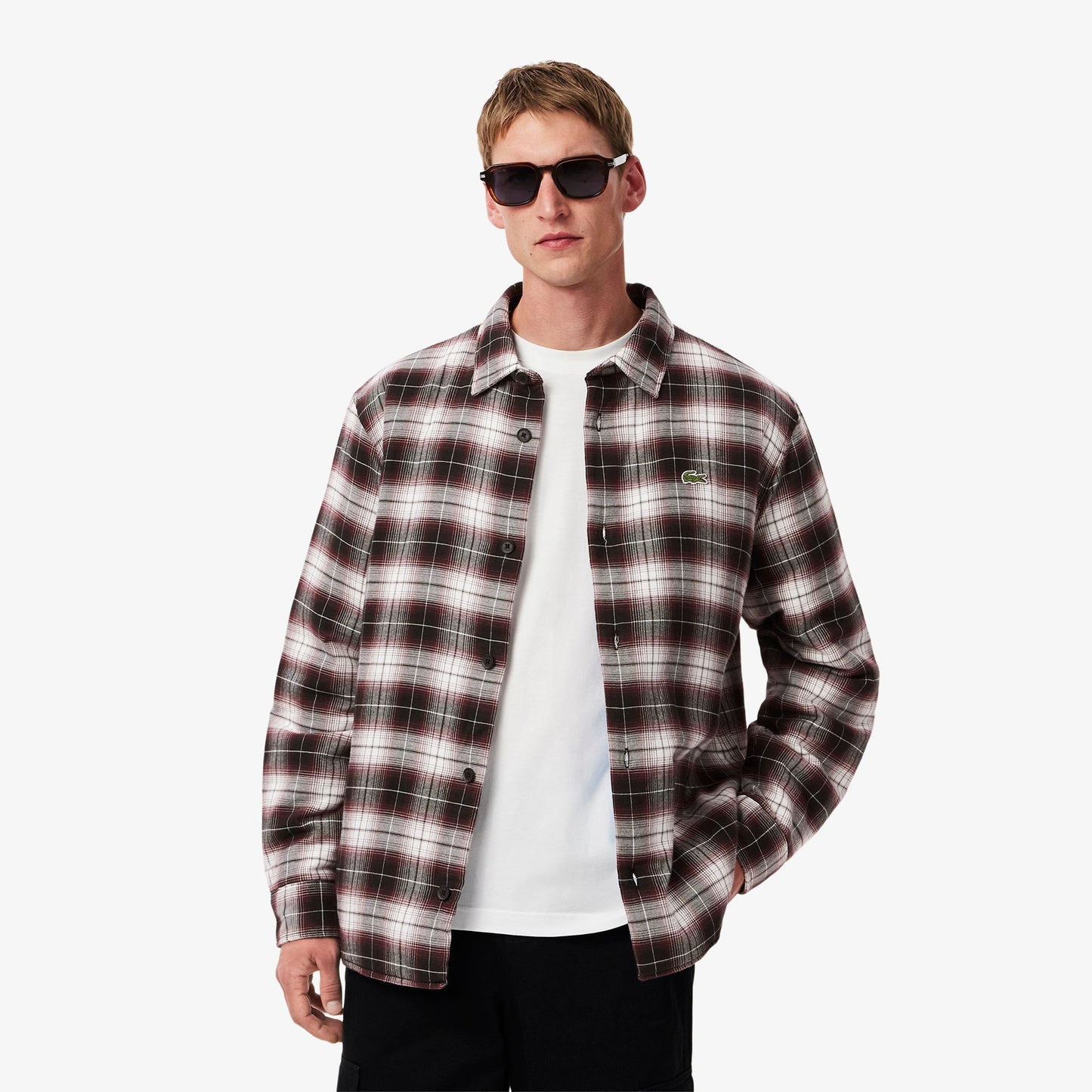 Oversized Plaid Overshirt-CH3499