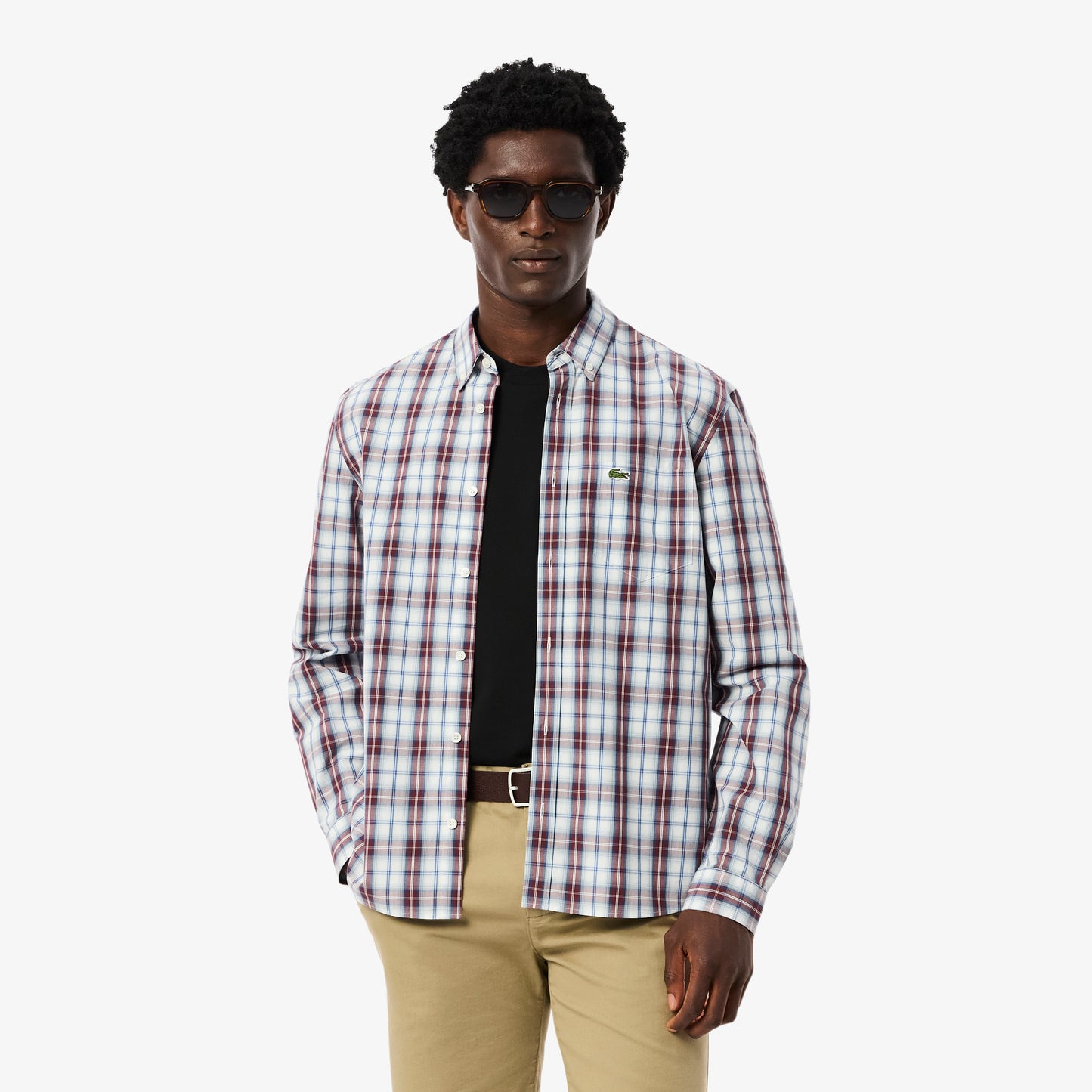 Regular Fit Poplin Plaid Shirt - CH5085