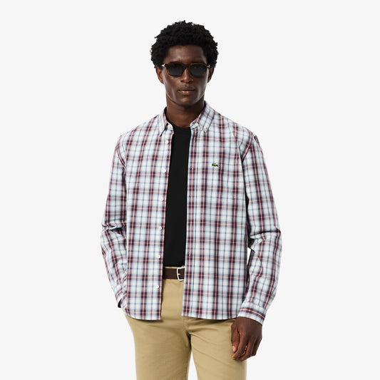 Regular Fit Poplin Plaid Shirt - CH5085