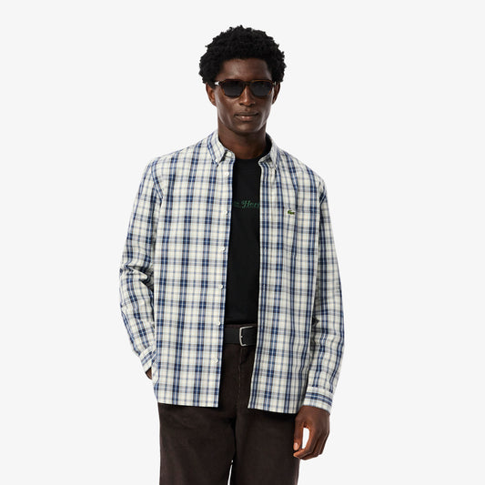 Regular Fit Poplin Plaid Shirt - CH5085