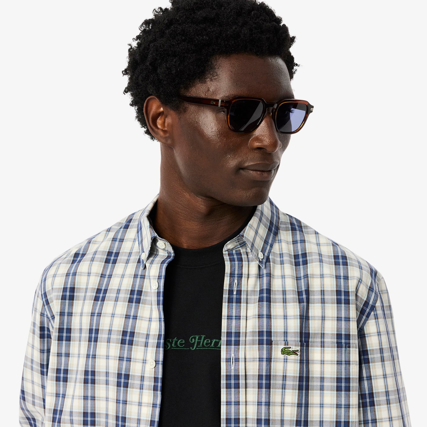Regular Fit Poplin Plaid Shirt - CH5085