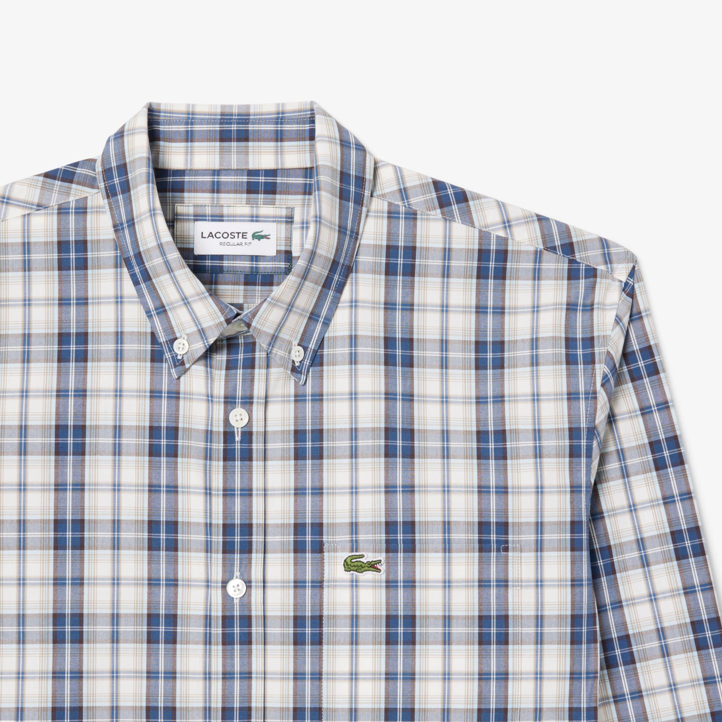 Regular Fit Poplin Plaid Shirt - CH5085