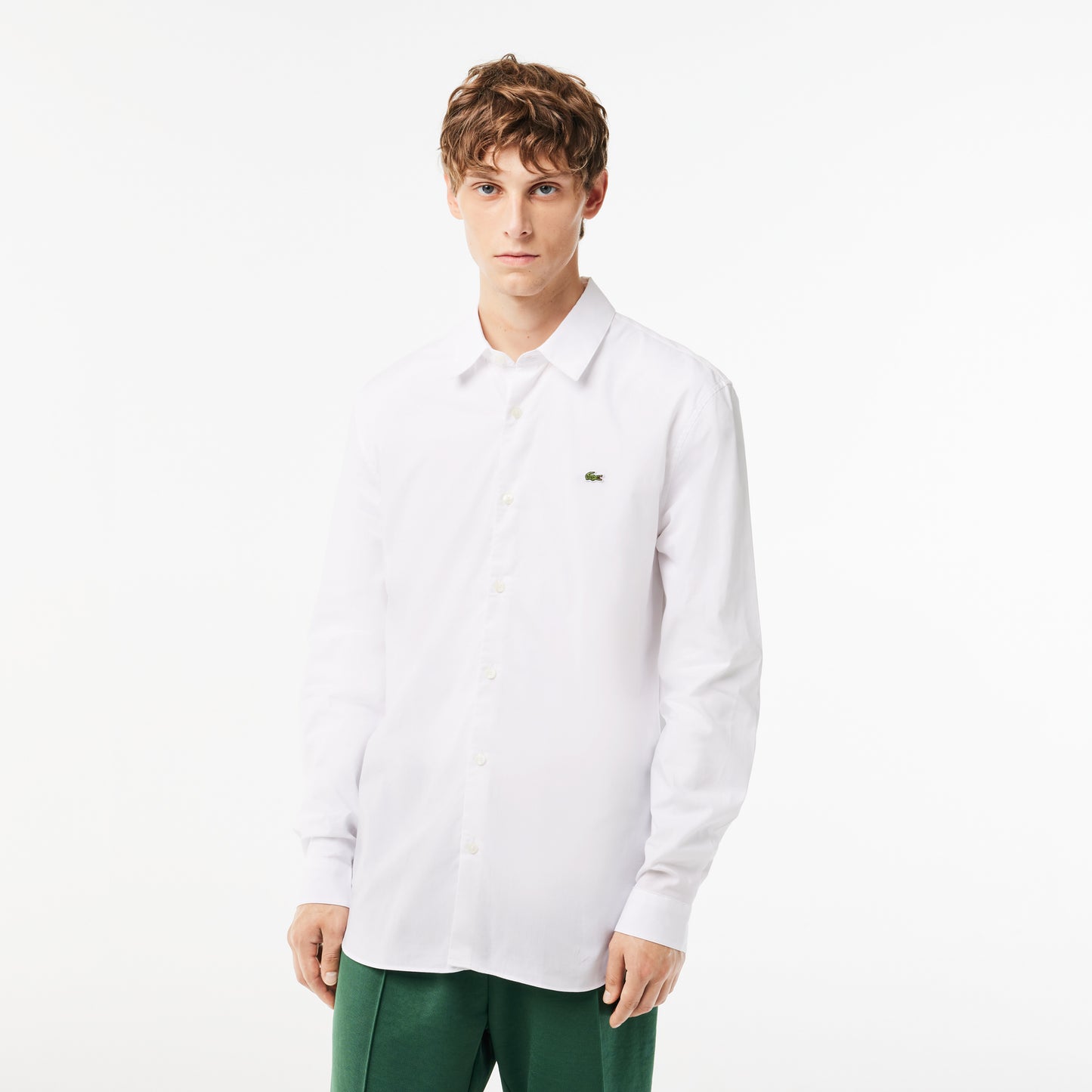 Slim Fit Stretch Cotton Poplin Shirt - CH5620