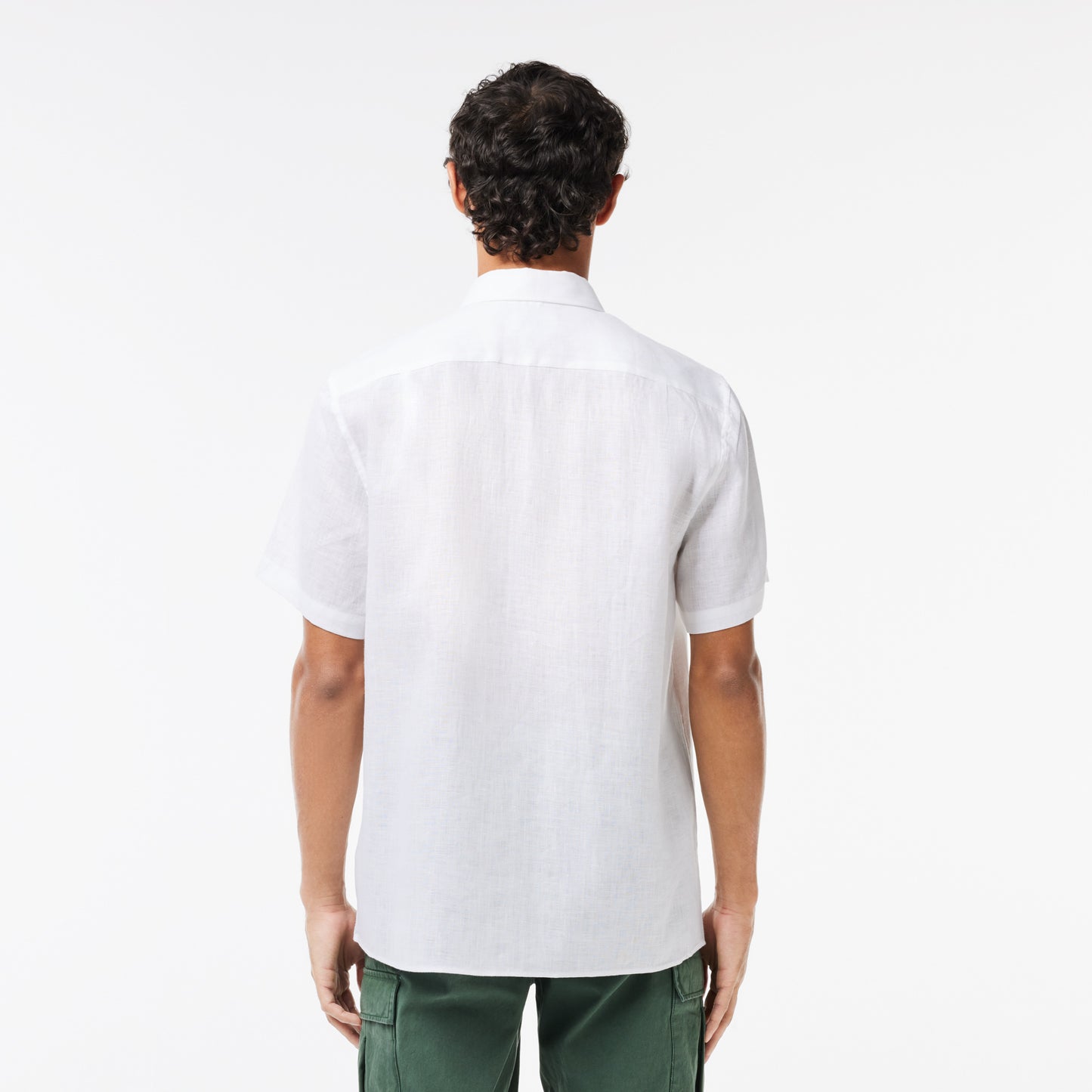 Men’s Lacoste Short Sleeve Linen Shirt - CH5699