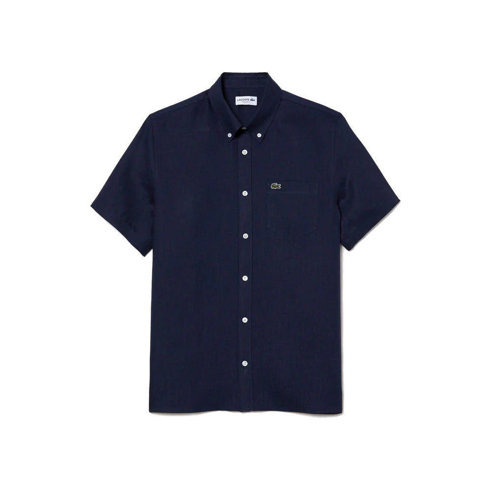 Buy Men S Lacoste Short Sleeve Linen Shirt Ch5699 166 Online Lebanon Online Shopping Lebanon LACOSTE LEBANON