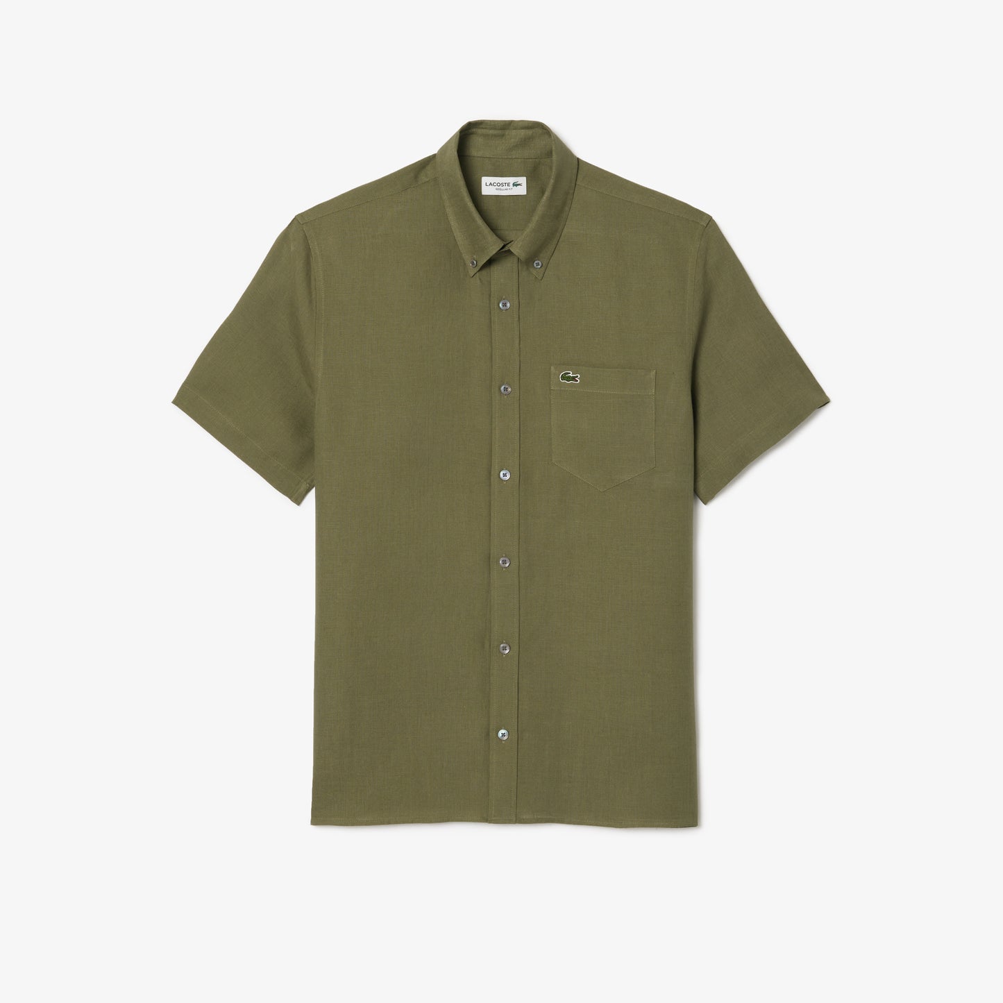 Men's Lacoste Short Sleeve Linen Shirt - CH5699