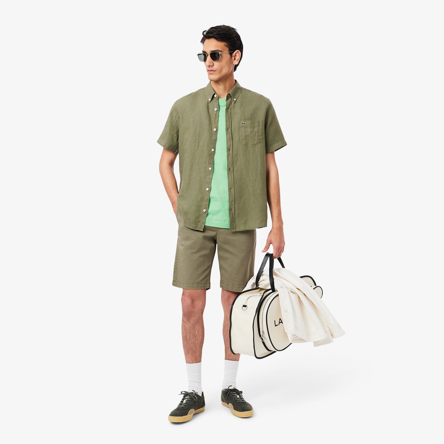 Short Sleeved Linen Shirt-CH5699