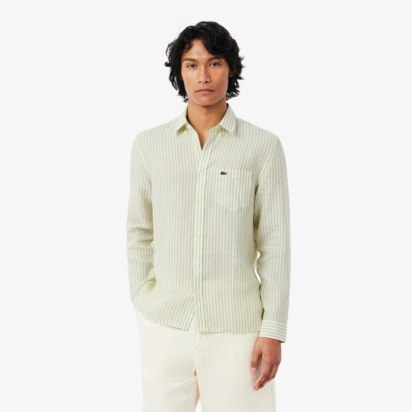 Regular Fit Striped Linen Shirt - CH6985