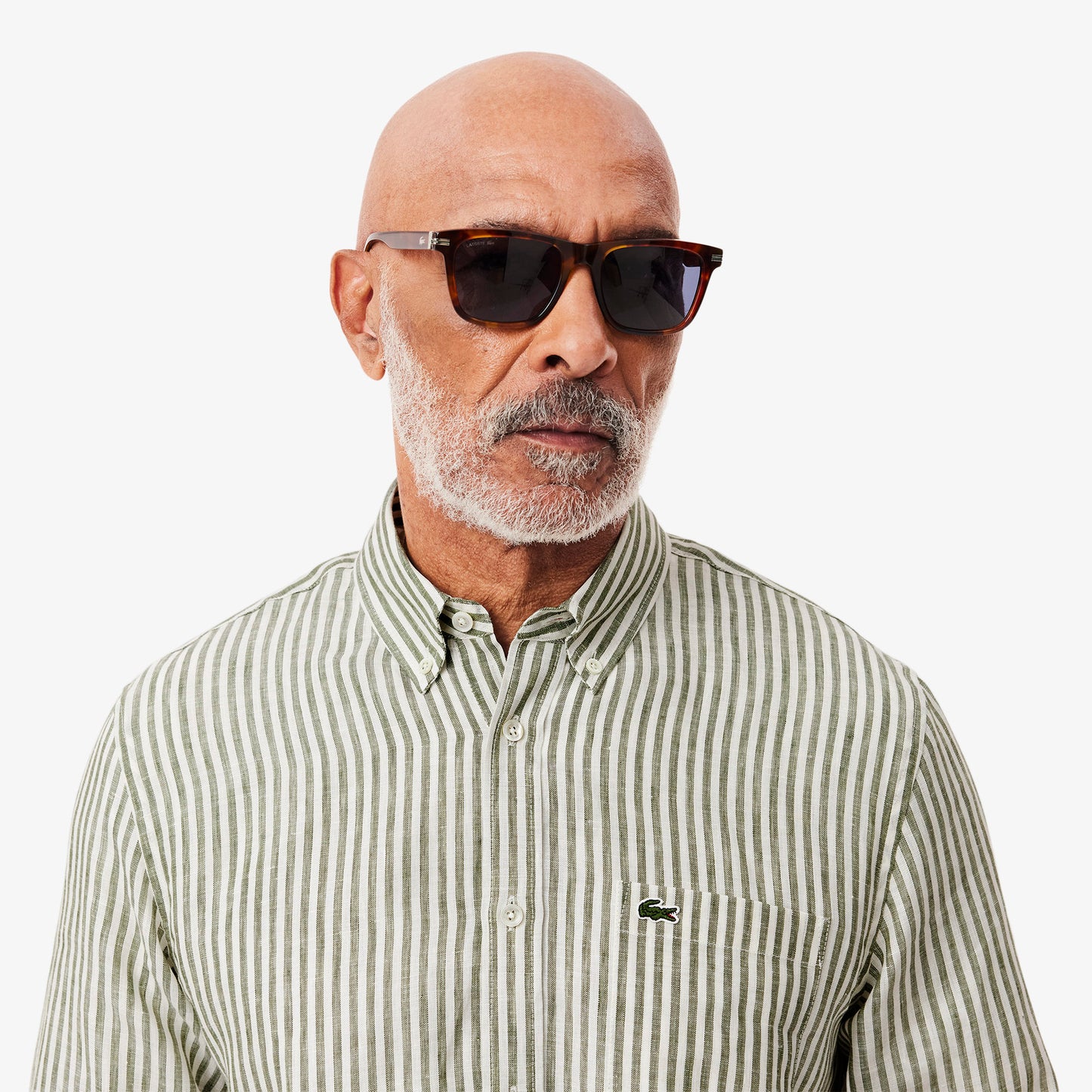 Regular Fit Striped Linen Shirt-CH6985