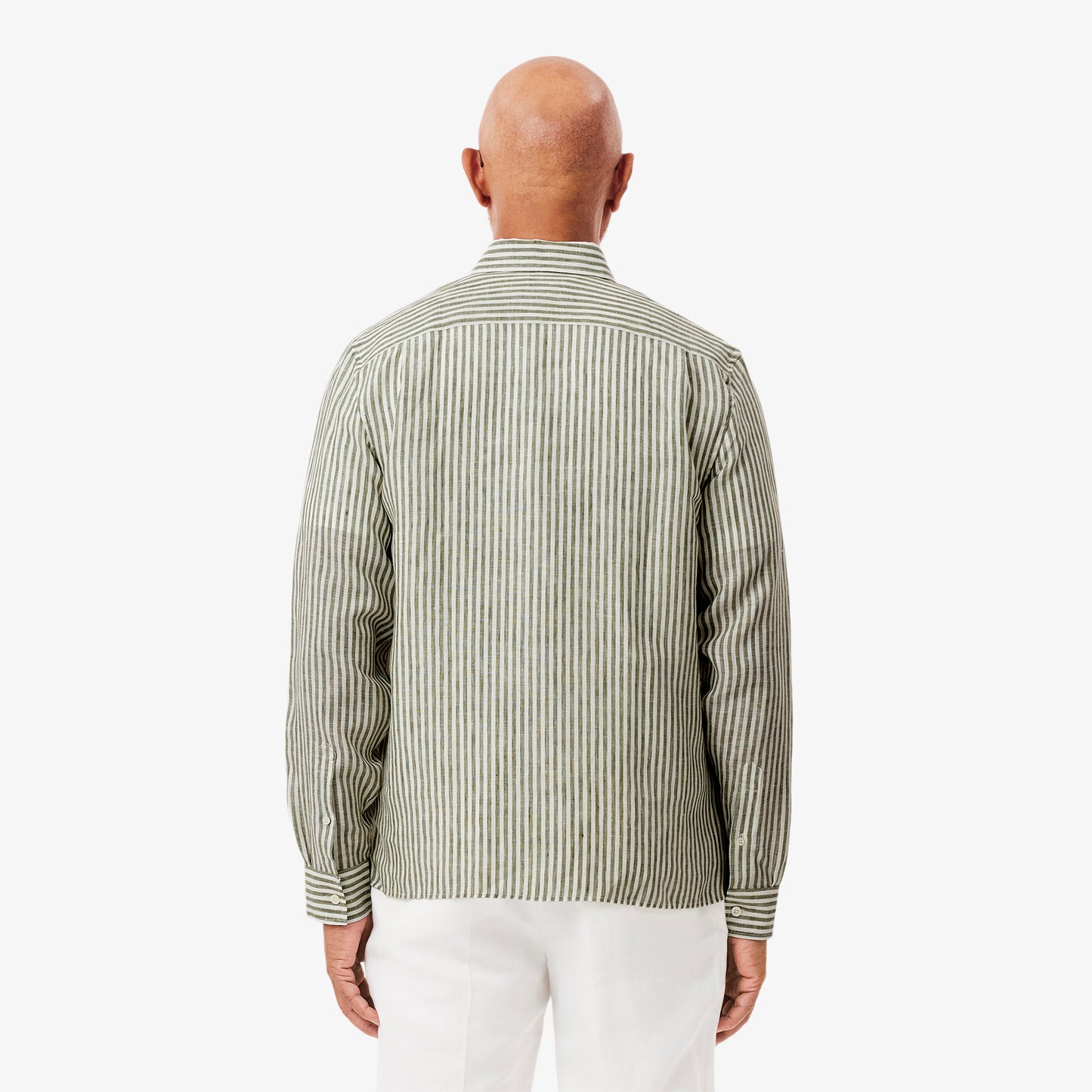 Regular Fit Striped Linen Shirt-CH6985