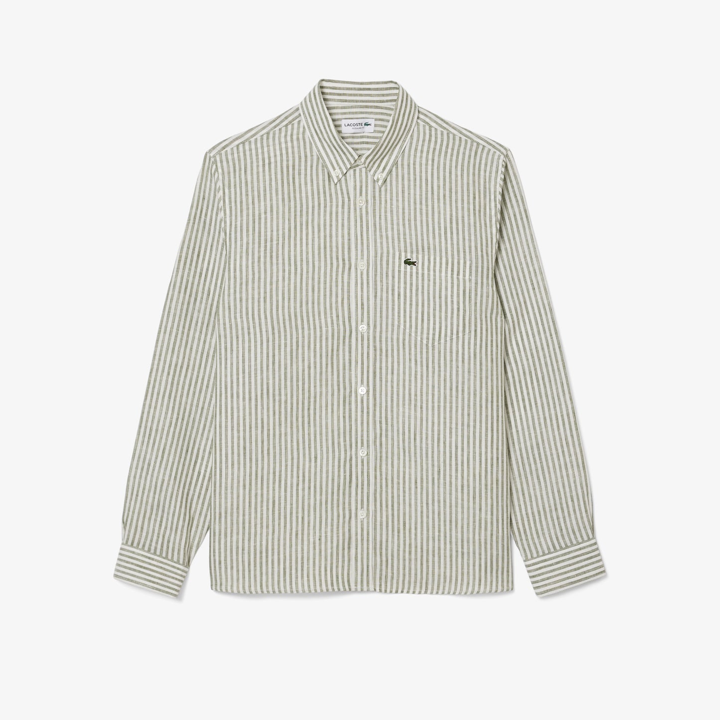 Regular Fit Striped Linen Shirt-CH6985