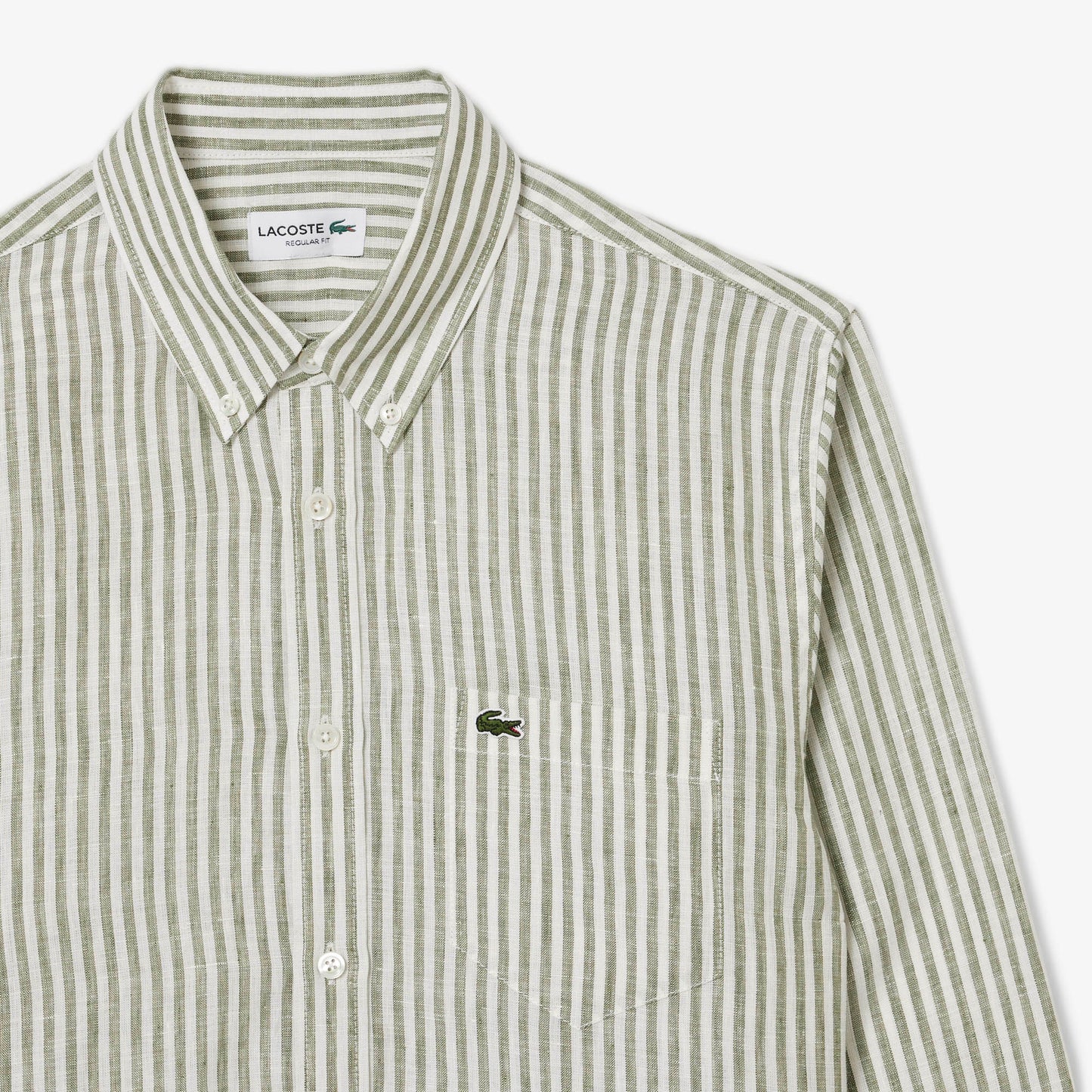 Regular Fit Striped Linen Shirt-CH6985