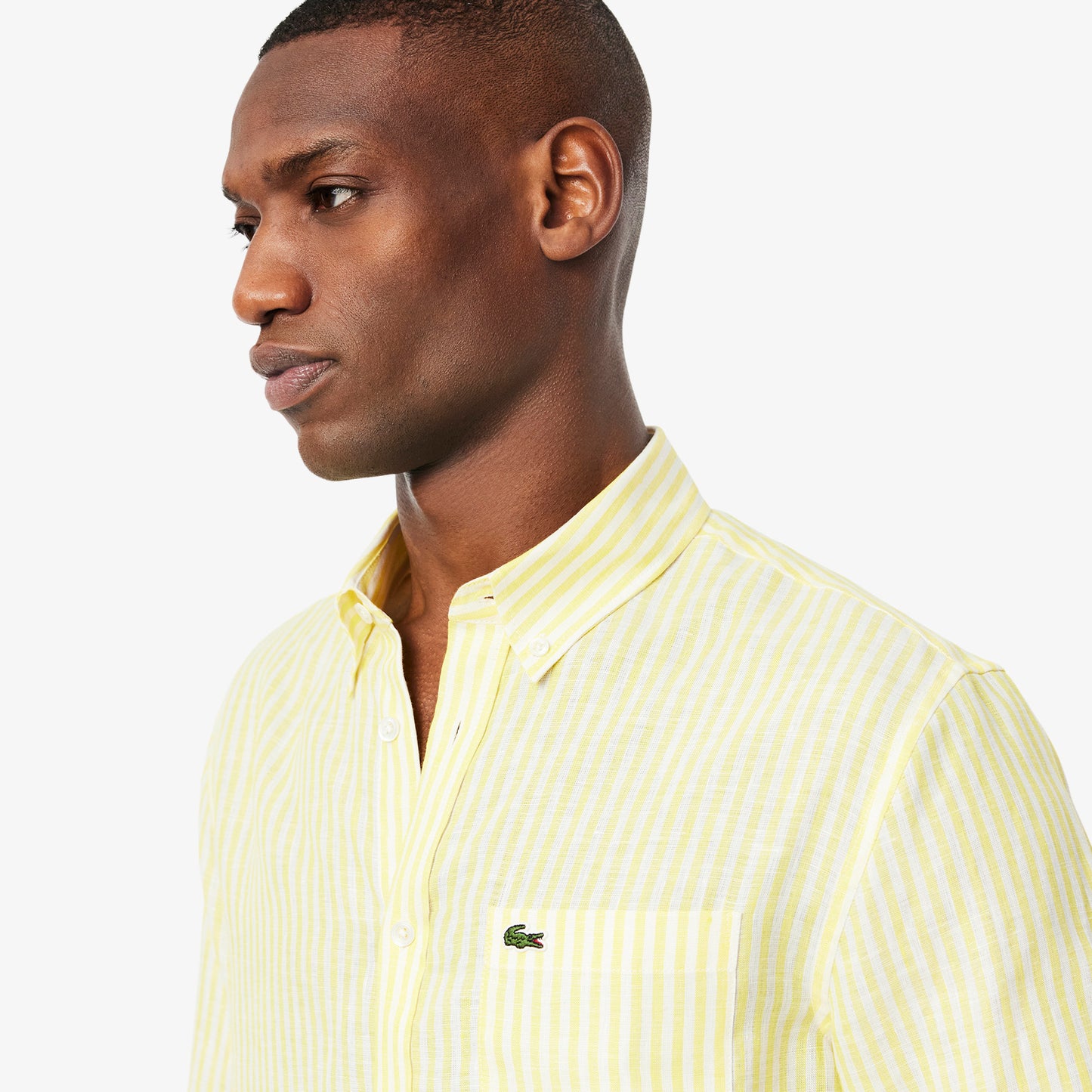 Regular Fit Striped Linen Shirt-CH6985