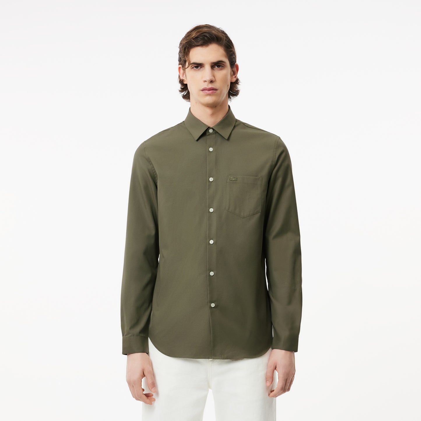 Men's Regular Fit Solid Cotton Shirt - CH8522