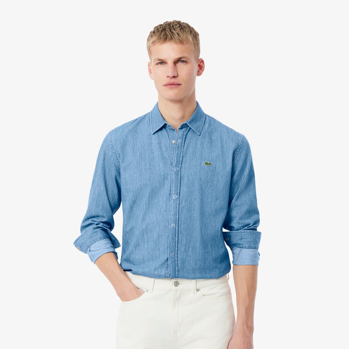 Regular Fit Lightweight Denim Shirt-CH9084